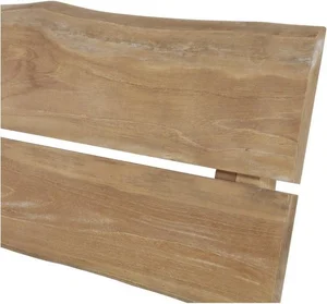 Bank Teak Boomstam l130cm - afbeelding 5